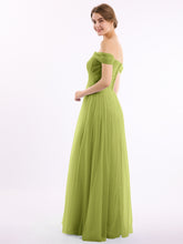 Hors De l'Épaule Col En Cœur Tulle Robe Trèfle