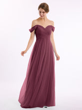 Hors De l'Épaule Col En Cœur Tulle Robe Mûre