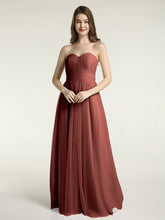 Sans Bretelles Col En Cœur Cou Tulle Robes Avec Nœud terracotta