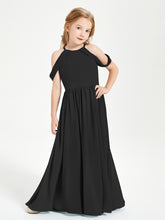 Robes de Demoiselle d'Honneur Junior à Hors de l'Épaule de Rêve Noir