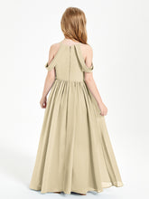 Robes de Demoiselle d'Honneur Junior à Hors de l'Épaule de Rêve Champagne