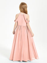 Robes de Demoiselle d'Honneur Junior à Hors de l'Épaule de Rêve Corail
