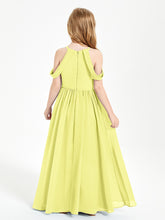 Robes de Demoiselle d'Honneur Junior à Hors de l'Épaule de Rêve Jonquille