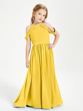 Robes de Demoiselle d'Honneur Junior à Hors de l'Épaule de Rêve Souci
