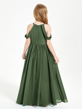 Robes de Demoiselle d'Honneur Junior à Hors de l'Épaule de Rêve Olive Verte