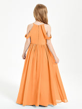 Robes de Demoiselle d'Honneur Junior à Hors de l'Épaule de Rêve Orange