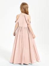 Robes de Demoiselle d'Honneur Junior à Hors de l'Épaule de Rêve Rose Perle