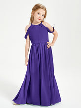 Robes de Demoiselle d'Honneur Junior à Hors de l'Épaule de Rêve Régence