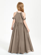 Robes de Demoiselle d'Honneur Junior à Hors de l'Épaule de Rêve Taupe