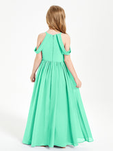 Robes de Demoiselle d'Honneur Junior à Hors de l'Épaule de Rêve Turquoise