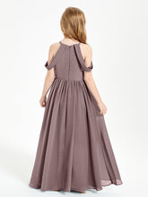 Robes de Demoiselle d'Honneur Junior à Hors de l'Épaule de Rêve Vintage Mauve