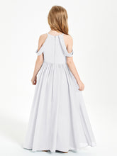 Robes de Demoiselle d'Honneur Junior à Hors de l'Épaule de Rêve Blanc