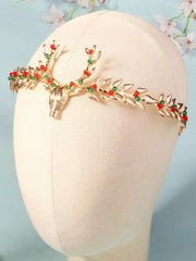 Peigne en Strass Bandeau de Cheveux de Noël