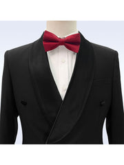 Costume Homme à Double Boutonnage avec Revers Châle à Trois Boutons