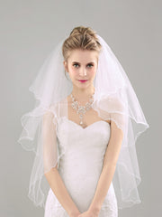 Voile de mariée à piping
