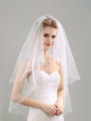 Voile de mariée à piping