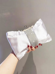 Sac Pochette élégant avec Nœud et Diamants