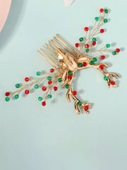 Peignes de Cheveux en Strass Accessoires de Noël