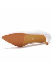 Chaussures Féminines à Talons Kitten et Bout Pointu Simples