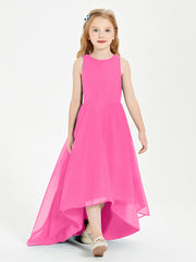 Junior Robes de Demoiselle d'Honneur Asymétriques Exquises Azalée