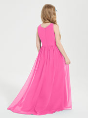 Junior Robes de Demoiselle d'Honneur Asymétriques Exquises Azalée