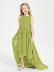 Junior Robes de Demoiselle d'Honneur Asymétriques Exquises Trèfle