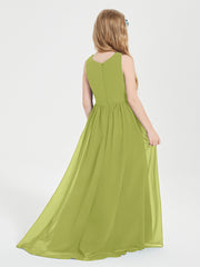 Junior Robes de Demoiselle d'Honneur Asymétriques Exquises Trèfle