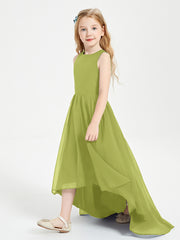 Junior Robes de Demoiselle d'Honneur Asymétriques Exquises Trèfle