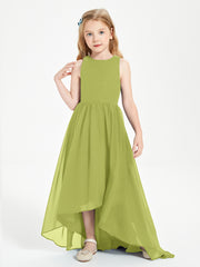 Junior Robes de Demoiselle d'Honneur Asymétriques Exquises Trèfle