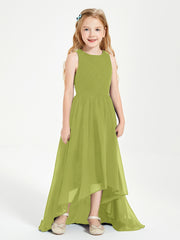 Junior Robes de Demoiselle d'Honneur Asymétriques Exquises Trèfle