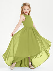 Junior Robes de Demoiselle d'Honneur Asymétriques Exquises Trèfle
