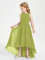 Junior Robes de Demoiselle d'Honneur Asymétriques Exquises Trèfle
