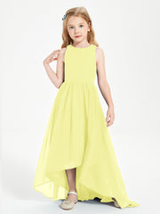Junior Robes de Demoiselle d'Honneur Asymétriques Exquises Jonquille