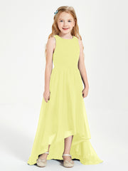 Junior Robes de Demoiselle d'Honneur Asymétriques Exquises Jonquille