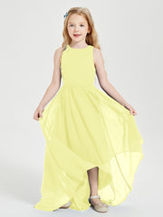 Junior Robes de Demoiselle d'Honneur Asymétriques Exquises Jonquille