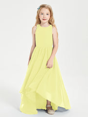 Junior Robes de Demoiselle d'Honneur Asymétriques Exquises Jonquille