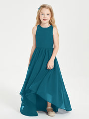 Junior Robes de Demoiselle d'Honneur Asymétriques Exquises Bleu Encre