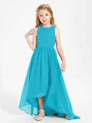 Junior Robes de Demoiselle d'Honneur Asymétriques Exquises Jade