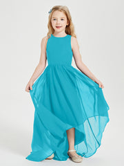 Junior Robes de Demoiselle d'Honneur Asymétriques Exquises Jade