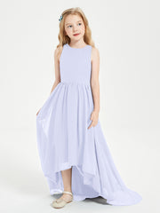 Junior Robes de Demoiselle d'Honneur Asymétriques Exquises Lavande