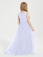 Junior Robes de Demoiselle d'Honneur Asymétriques Exquises Lavande