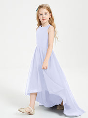 Junior Robes de Demoiselle d'Honneur Asymétriques Exquises Lavande
