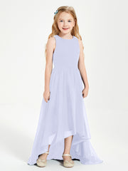 Junior Robes de Demoiselle d'Honneur Asymétriques Exquises Lavande