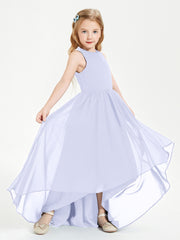 Junior Robes de Demoiselle d'Honneur Asymétriques Exquises Lavande