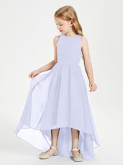 Junior Robes de Demoiselle d'Honneur Asymétriques Exquises Lavande