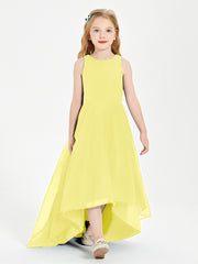 Junior Robes de Demoiselle d'Honneur Asymétriques Exquises Citron