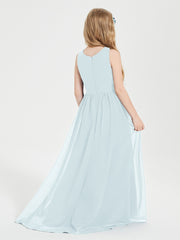 Junior Robes de Demoiselle d'Honneur Asymétriques Exquises Brume