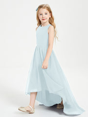 Junior Robes de Demoiselle d'Honneur Asymétriques Exquises Brume