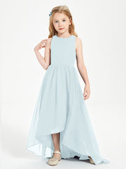 Junior Robes de Demoiselle d'Honneur Asymétriques Exquises Brume