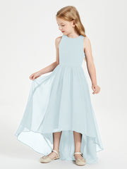 Junior Robes de Demoiselle d'Honneur Asymétriques Exquises Brume
